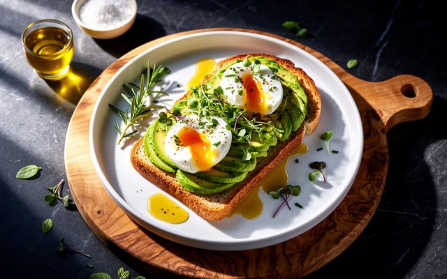 Avocado & Eggs on Sourdough