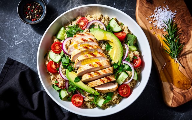 Quinoa Chicken Power Salad
